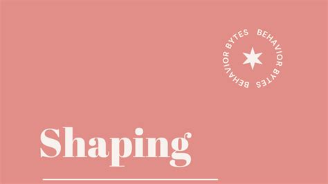 Image result for Shaping Example