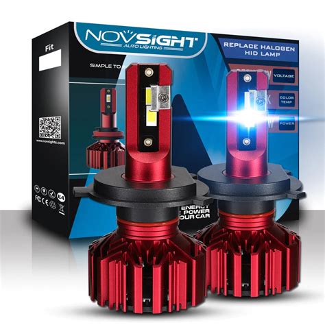 Nighteye 100W LED Headlight Bulbs 2 pc - Novsight H4 NOVSIGHT N11 SERI ...