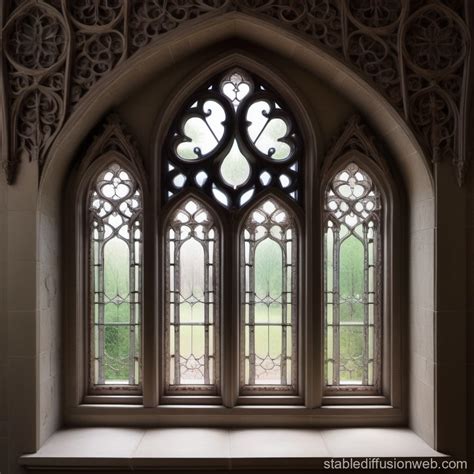 Gothic Window Design | Stable Diffusion Online
