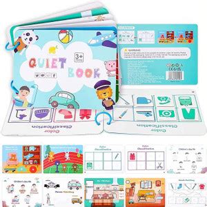 JP GLOBAL Montessori DIY Daily Life Quiet Book for Kids, Children's ...