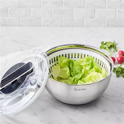 Sur La Table Stainless Steel Salad Spinner | Sur La Table