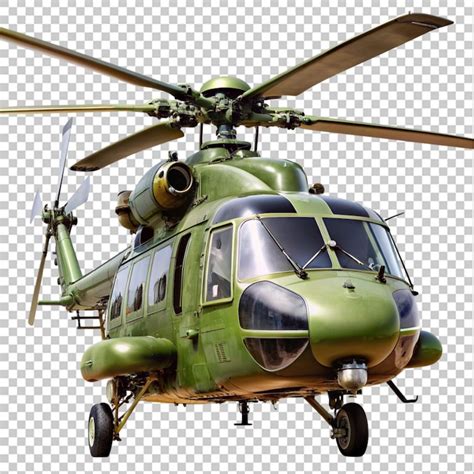Military helicopter on transparency background png | Premium AI ...