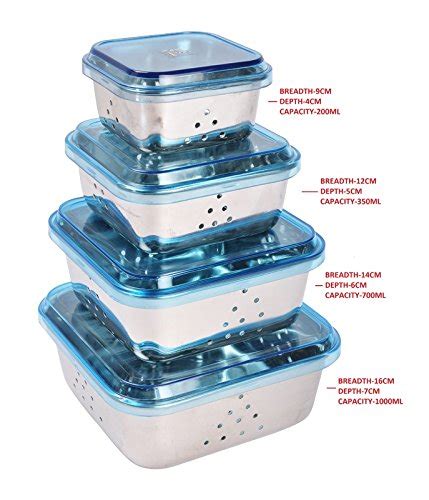 Buy Premium Stainless Steel Food Storage Containers - Leak-Proof ...