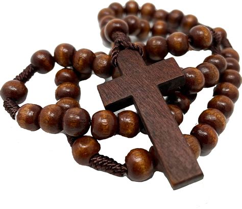 Faithful Catholic Wooden Rosary - Rosary Beads Catholic for Men ...