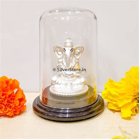 Silver Ganesh Idol - GA18 – SilverStore.in