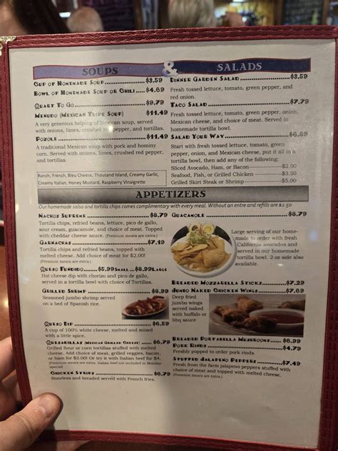 Menu at Leroy's "Hot Stuff" pub & bar, Porter