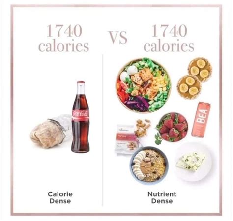 N U T R I E N T D E N S I T Y What a powerful visual: Same Calories but ...