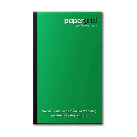 papergrid Notebook - Cut Size Book (27.2 cm x 16.7 cm), Single Line ...