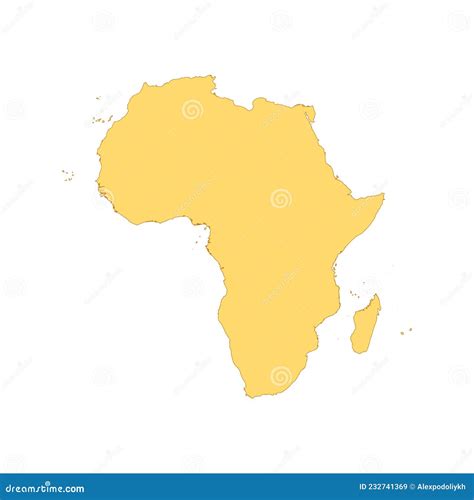 Africa Color Map Royalty-Free Stock Image | CartoonDealer.com #19416856