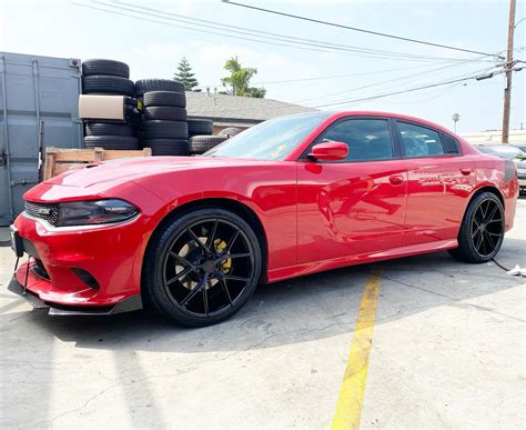 Dodge Charger Daytona Red Forgiato TEC S2