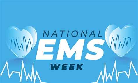 National Ems week. background, banner, card, poster, template. Vector ...