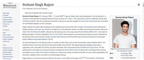 The Wikipedia Battle Over the Tragic Death of Sushant Singh Rajput