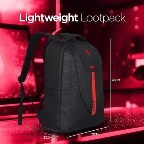 Acer Nitro Airmesh Padded 29 L Laptop Backpack Black and Red - Price in ...
