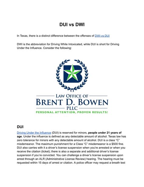 Dui Vs Dwi Law: Dui Vs Dwi | DUI vs. DWI: What is the Difference ...