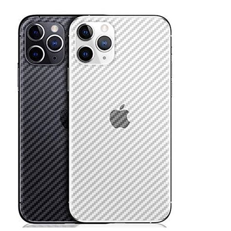 Ctel Back Screen Protector Compatible for iPhone 11, 3D Carbon Fiber ...