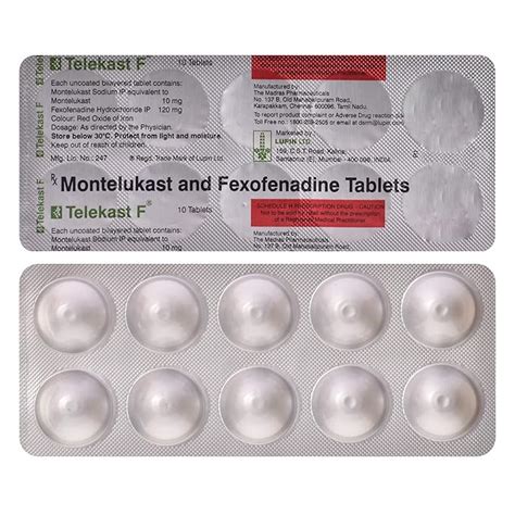 Telekast F - Strip of 10 Tablets : Amazon.in: Health & Personal Care