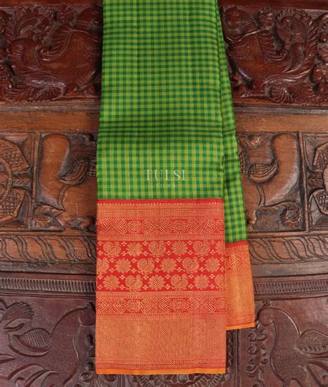 Buy Green Kanjivaram Silk Saree T549222