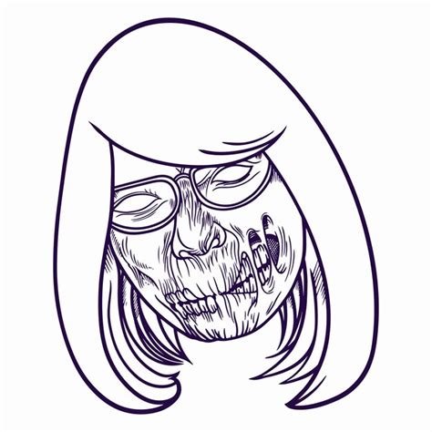 Facial surgery failed art color isolated | Premium Vector