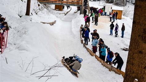 Historische Bobrennbahn in Garmisch-Partenkirchen, Deutschland