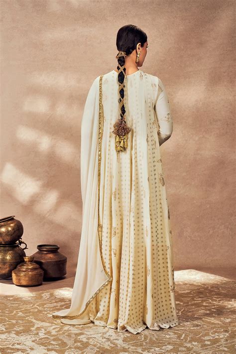 Ivory Potters Touch Anarkali Set – House Of Masaba