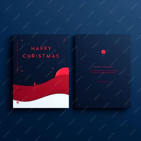 Premium Photo | Modern Christmas card design Minimalist Christmas card ...