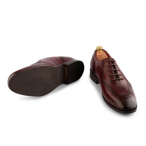 Men's Brown Semi-Brogue Lace-Up Shoes Brett » Cordwainers - Cordwainers