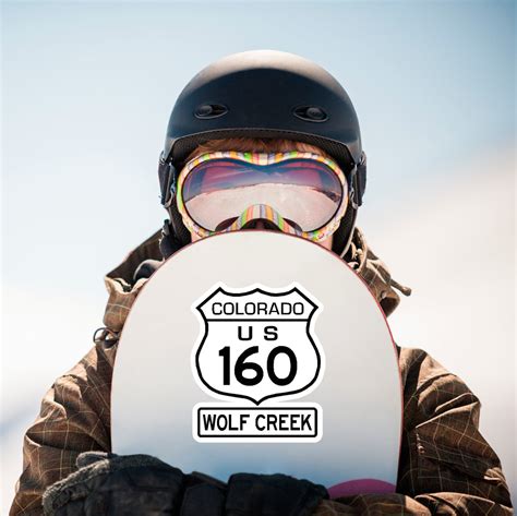 US Highway 160 Wolf Creek road sign sticker | Bumper Sticker - Vinyl Mayhem