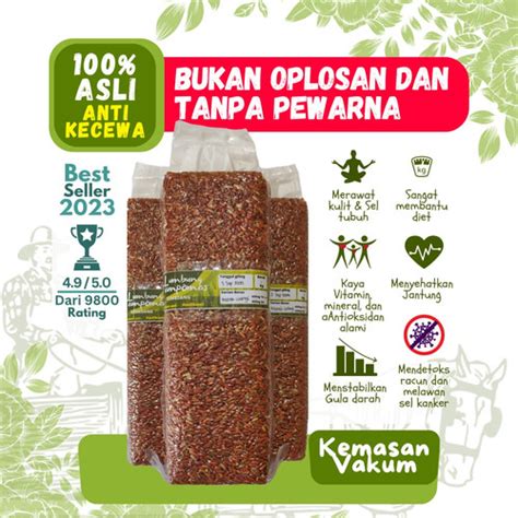 Jual Beras Merah Khusus Diabetes dan Diet Kalori 1 Kg - Kab. Sumedang ...