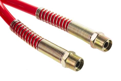 RS PRO | RS PRO 6 m Red, Polyurethane Recoil Hose, 65 °C, -20 °C | 917 ...