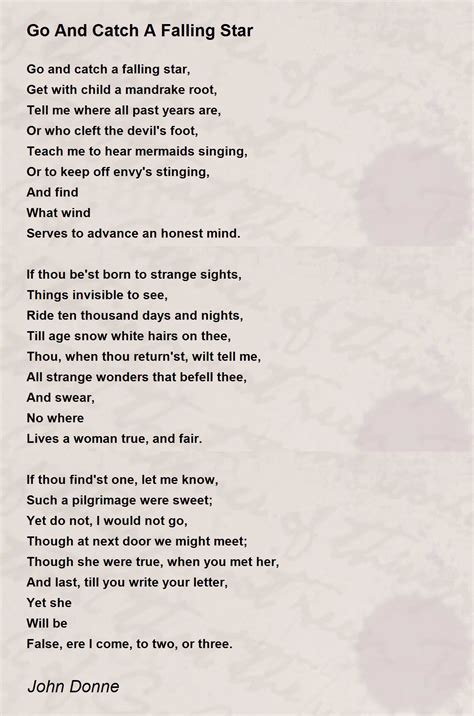 John Donne Poem About Fall John Donne: “A Valediction: Of Weeping”