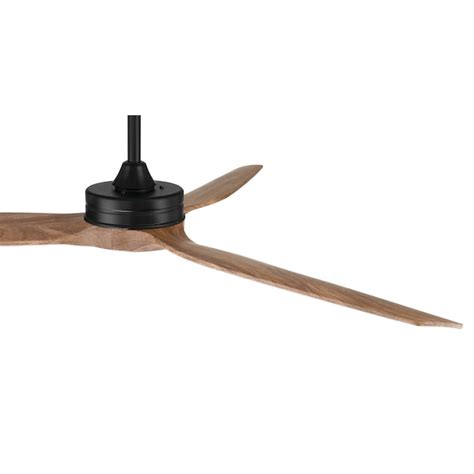 Harbor Breeze Baylon 60-in Matte Black with Walnut Blades Indoor ...