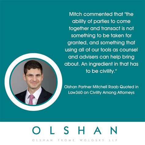 Olshan Frome Wolosky LLP on LinkedIn: Olshan Partner Mitchell Raab ...
