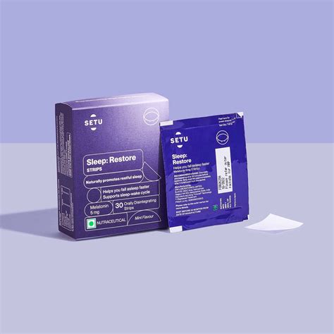 Setu Melatonin 5mg Sleep Restore Strips for Improved Sleep | Setu.in ...