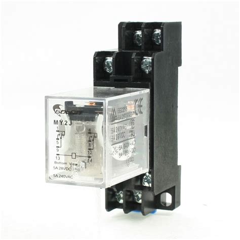 uxcell MY2J 12V DC Coil General Purpose Power Relay 8Pin 5A 240VAC ...
