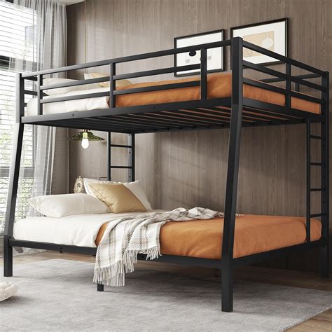 Amazon.com: Bellemave Full XL Over Queen Bunk Bed for Adults, Full XL ...