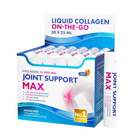 Liquid collagen for joints Joint Support MAX 12000 MG /30 vials x25 ml ...