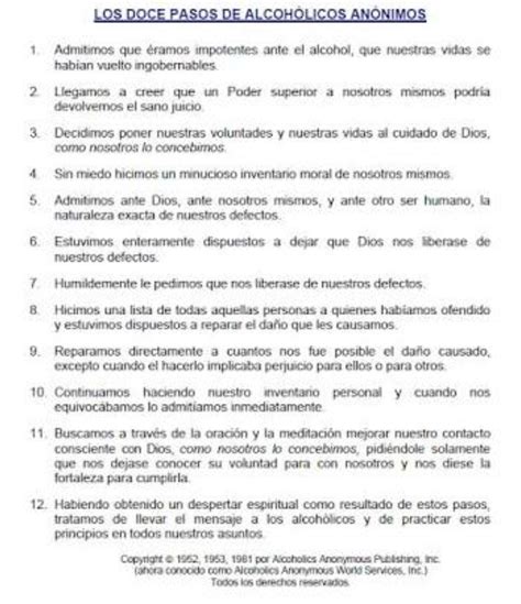 12 pasos | Alcoholicos anonimos, Limpieza de malas energias, Mensajes