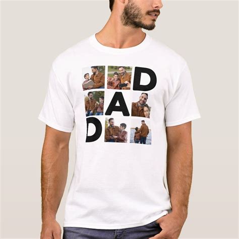 Happy Father's Day Custom Photo T-Shirt | Zazzle | Custom photo t ...