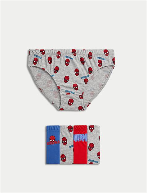 Buy 5pk Pure Cotton Spider-Man™ Briefs (2-8 Yrs) at Marks & Spencer