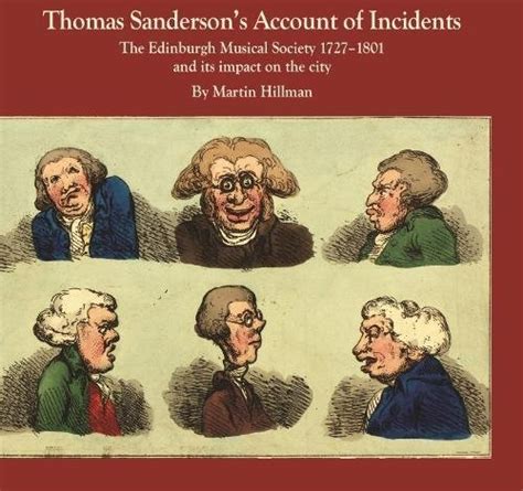 Buy Thomas Sanderson's Account of Incidents: The Edinburgh Musical ...