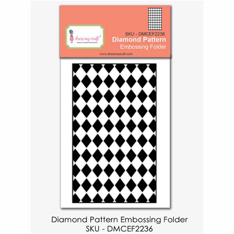 Diamond Pattern - Embossing Folder – Dress my craft