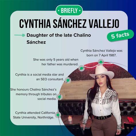 Cynthia Sánchez Vallejo, Chalino Sánchez's daughter: Everything about ...