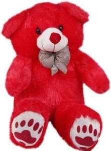 KHATU SHYAM ENTERPRISES 3 Feet Soft Lovable Hugable Cute Teddy Bear Red ...
