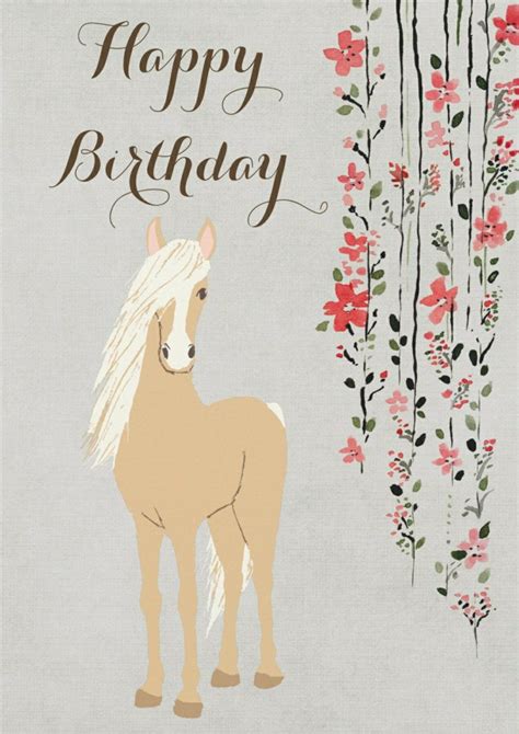 printable birthday cards horse printable birthday cards - pin by nastro ...