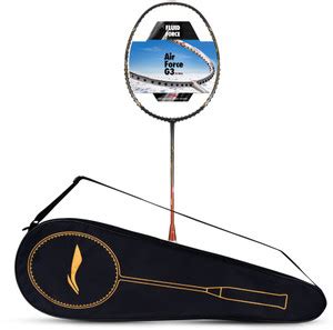 LI-NING Air - Force 80 G3 Grey, Orange, Gold Unstrung Badminton Racquet ...
