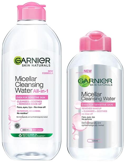 Garnier Skin Naturals Micellar Cleansing Water, 125ml+Garnier Skin ...