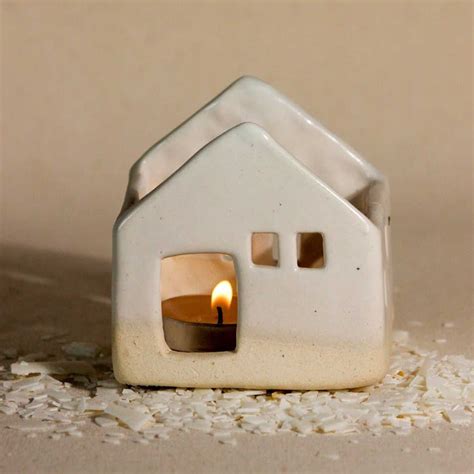 Buy Handmade Cozy Christmas Cottage Tea Light Holder For Decoration ...
