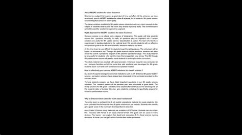 living science class 8 solutions meritnation