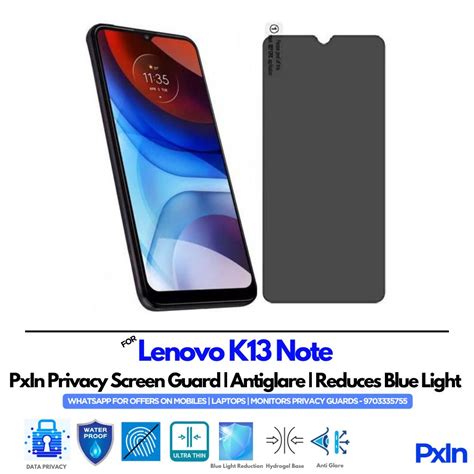 Privacy Screen Guard for Lenovo K13 Note Mobile | No.1