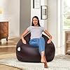 Amazon Brand - Solimo XXL Faux Leather Bean Bag Cover Without Beans ...